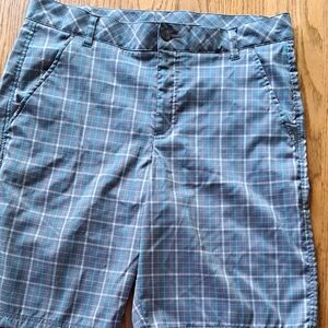 Fila Sport Golf  Gray and Blue Plaid Shorts Size 34